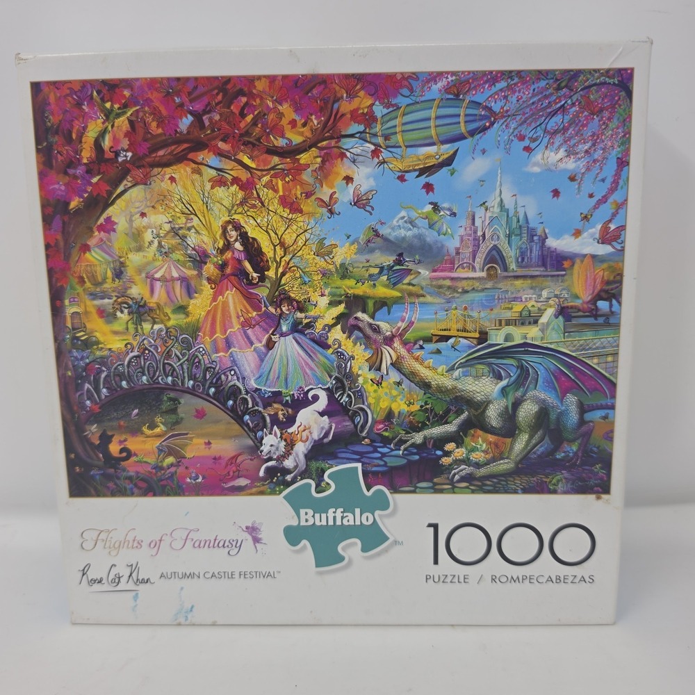 Buffalo Games Autumn Castle Festival By Rose Cat Khan 1000 Piece Puzzle
